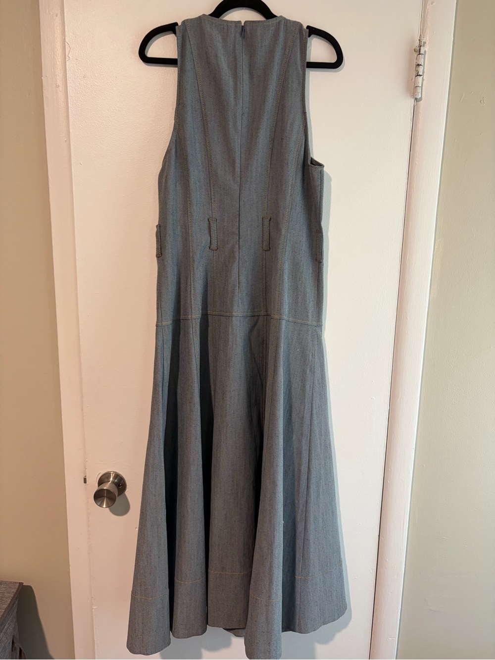 Cinq a sept Margaret Denim midi Dress size 10 NWOT - Picture 6 of 6